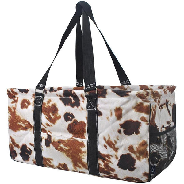 Cow Print Haul It All Basket