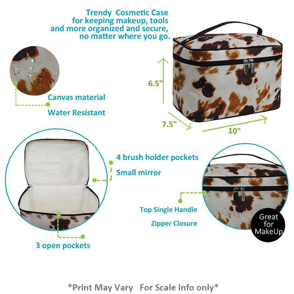 Leopard Serape Large Train Case