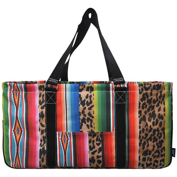 Leopard Serape Haul It All Basket