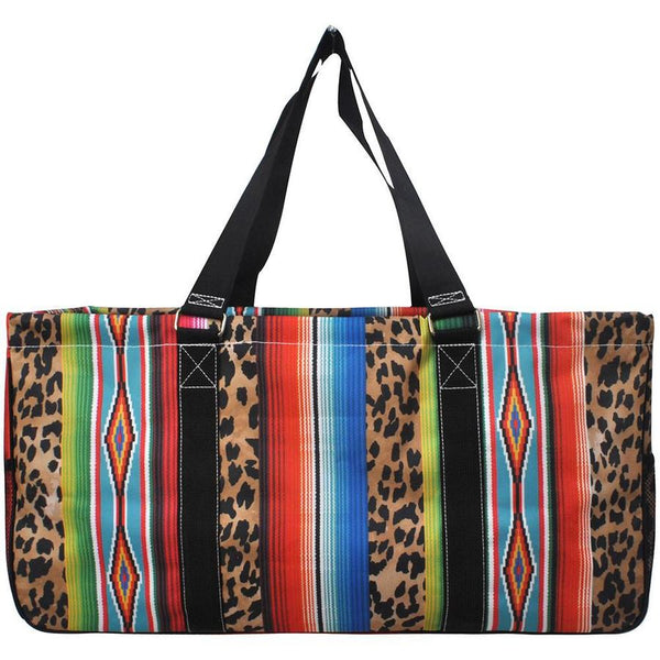 Leopard Serape Haul It All Basket