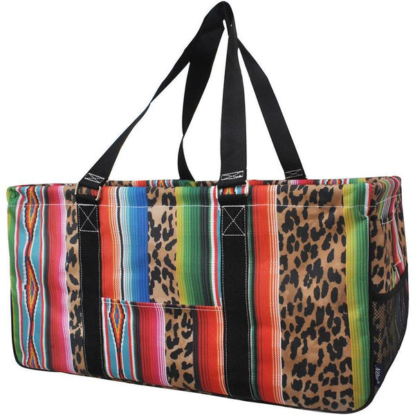 Leopard Serape Haul It All Basket