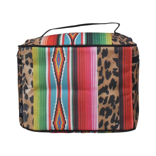 Leopard Serape Large Train Case