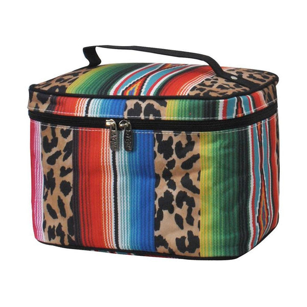 Leopard Serape Large Train Case