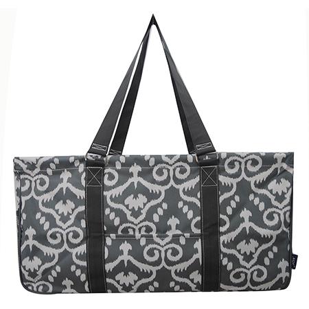 Gray Damask Haul It All Basket