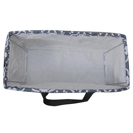 Gray Damask Haul It All Basket