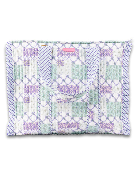 Purple Patch Quilted Tote
