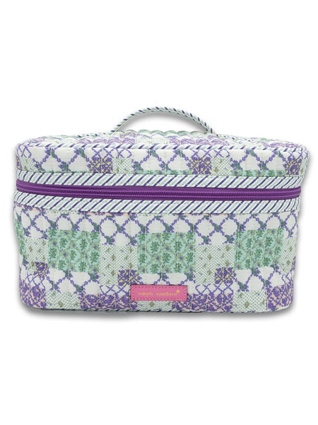 Purple Patch Quilted Makeup Case