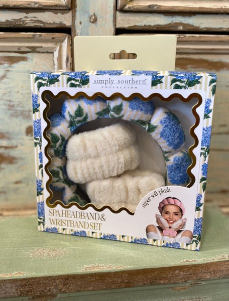 Spa Headband and Wristband Set