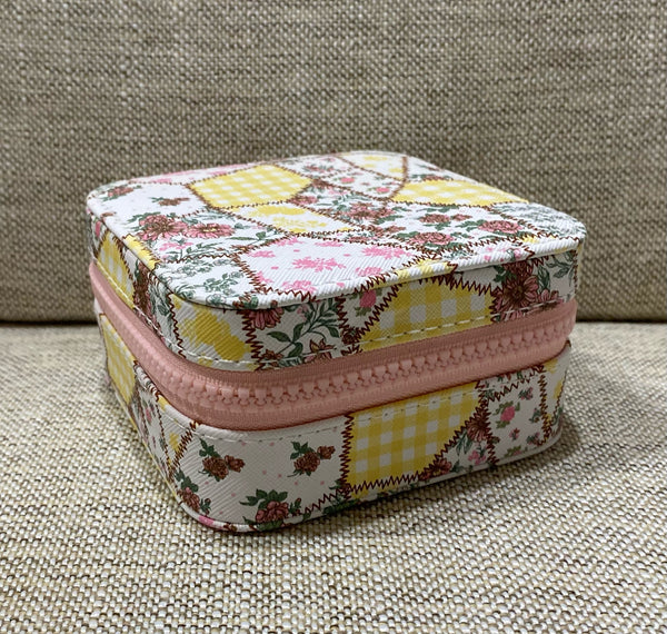 Yellow Patchwork Jewelry Box