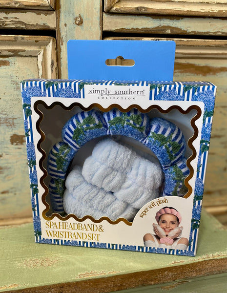 Spa Headband and Wristband Set