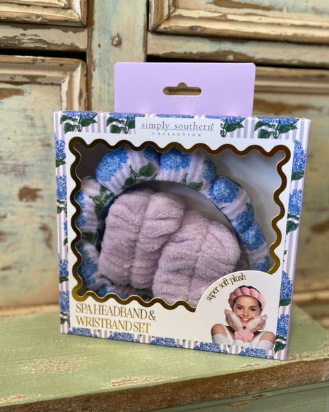 Spa Headband and Wristband Set