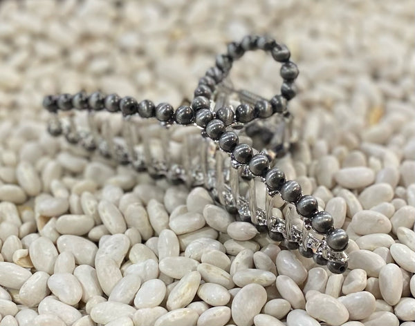 Faux Navajo Pearl French Twist Clip