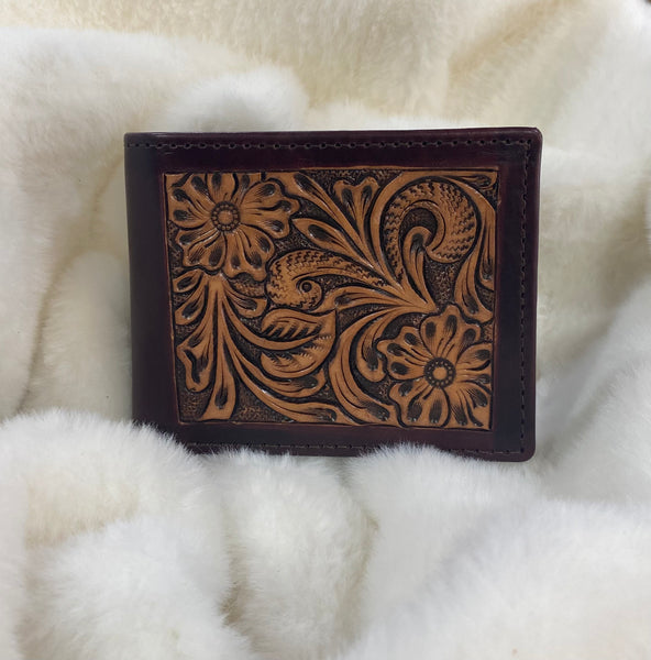 Tooled Leather Wallet
