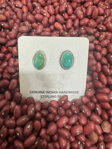 Turquoise Oval Studs