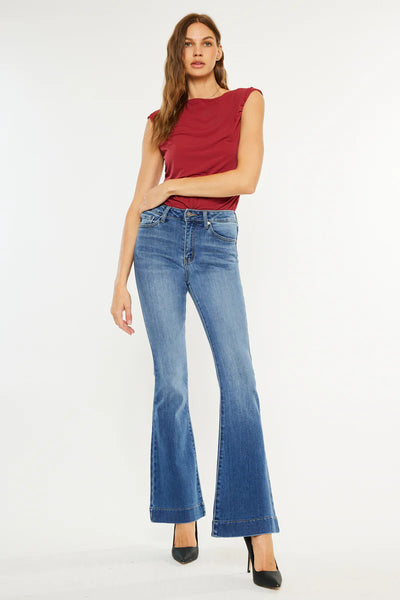 KanCan Medium Wash High Rise Flare Jeans