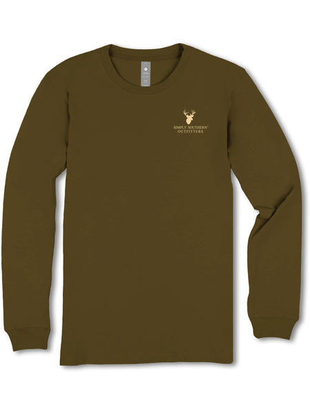 Cool Camo Deer Long Sleeve Tee