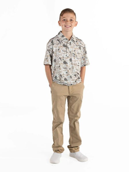 Youth Western Performance Polo LT Camo