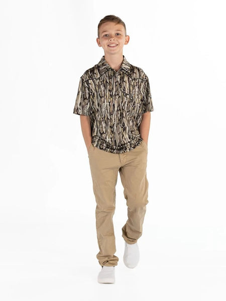 Youth Western Performance Polo MD Camo