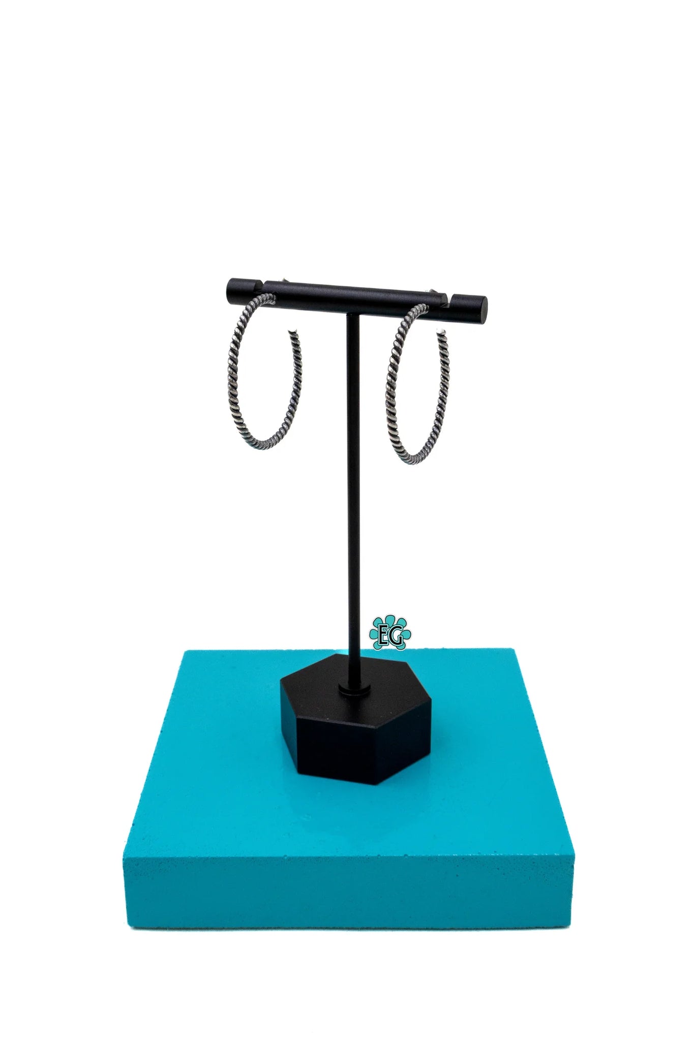 Twist and Twirl Large Hoop Earrings