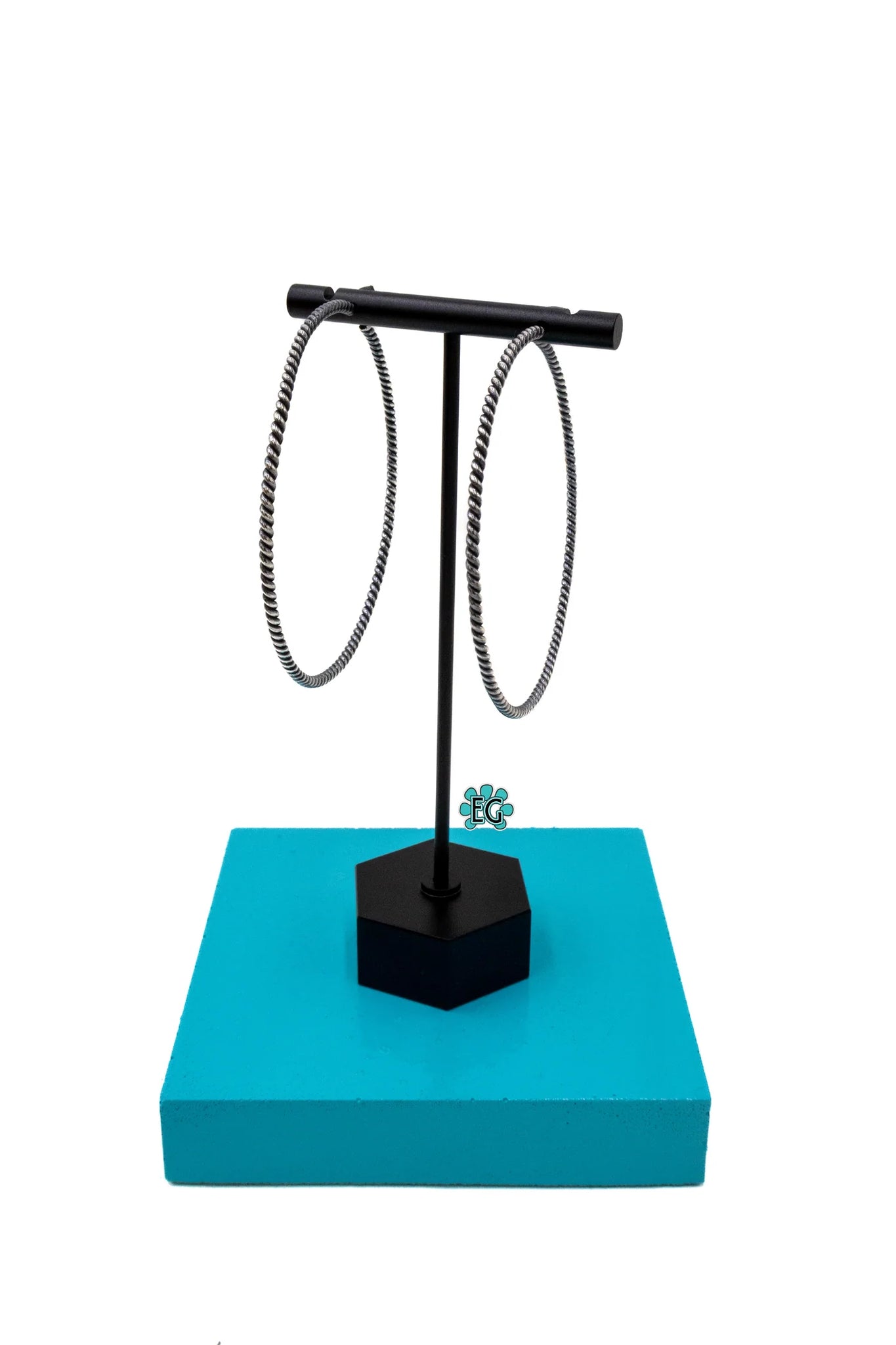 Twist of the Rope Hoop Earrings