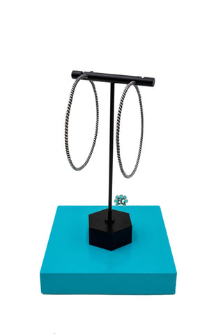 Twist of the Rope Hoop Earrings