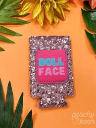 Doll Face Slim Can Cooler