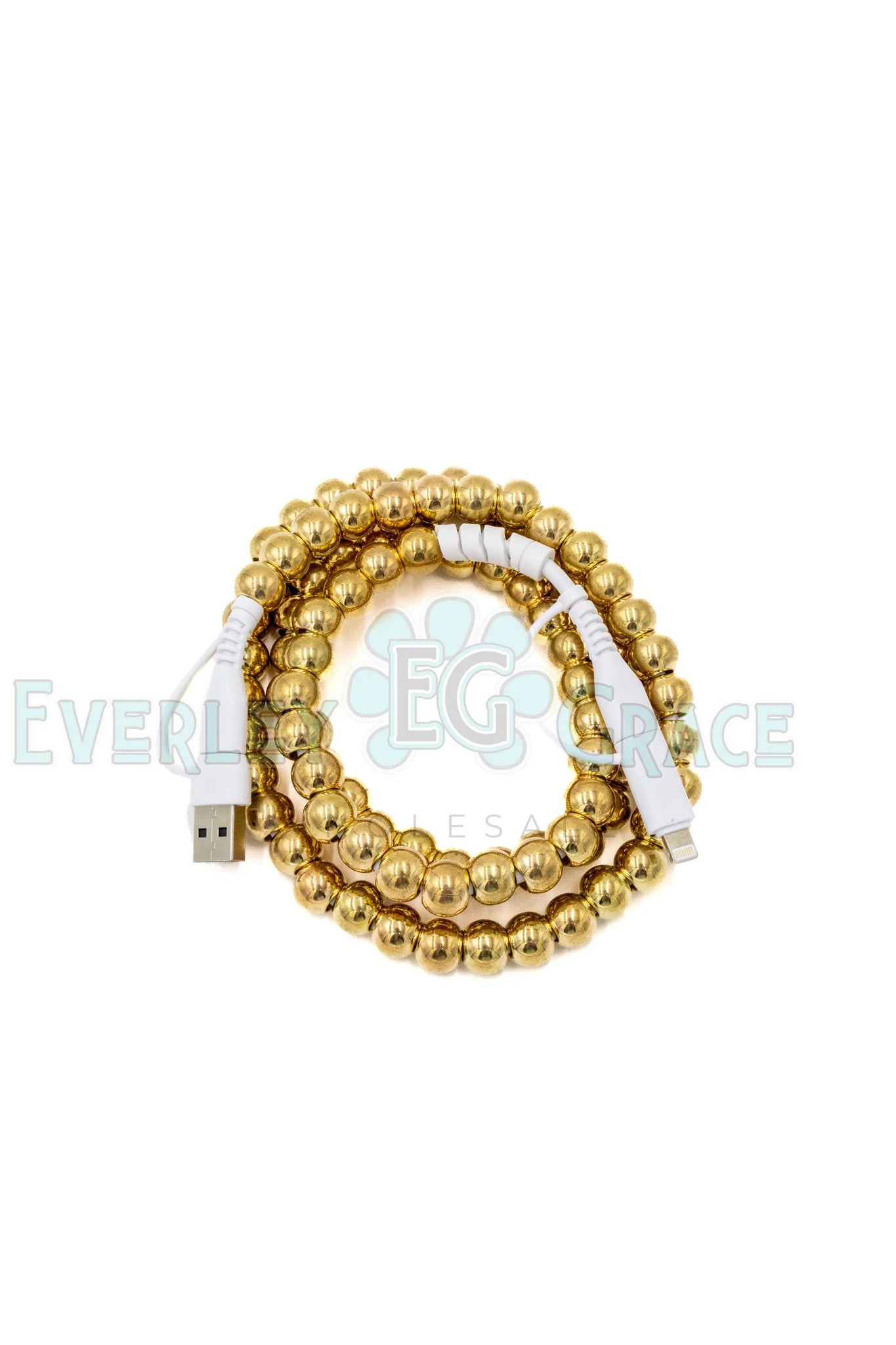 4-in-1 Gold Beaded Charging Cable