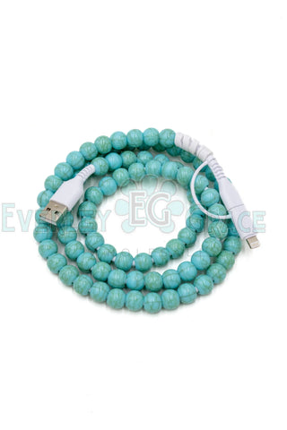 4-in-1 Green Beaded Charging Cable