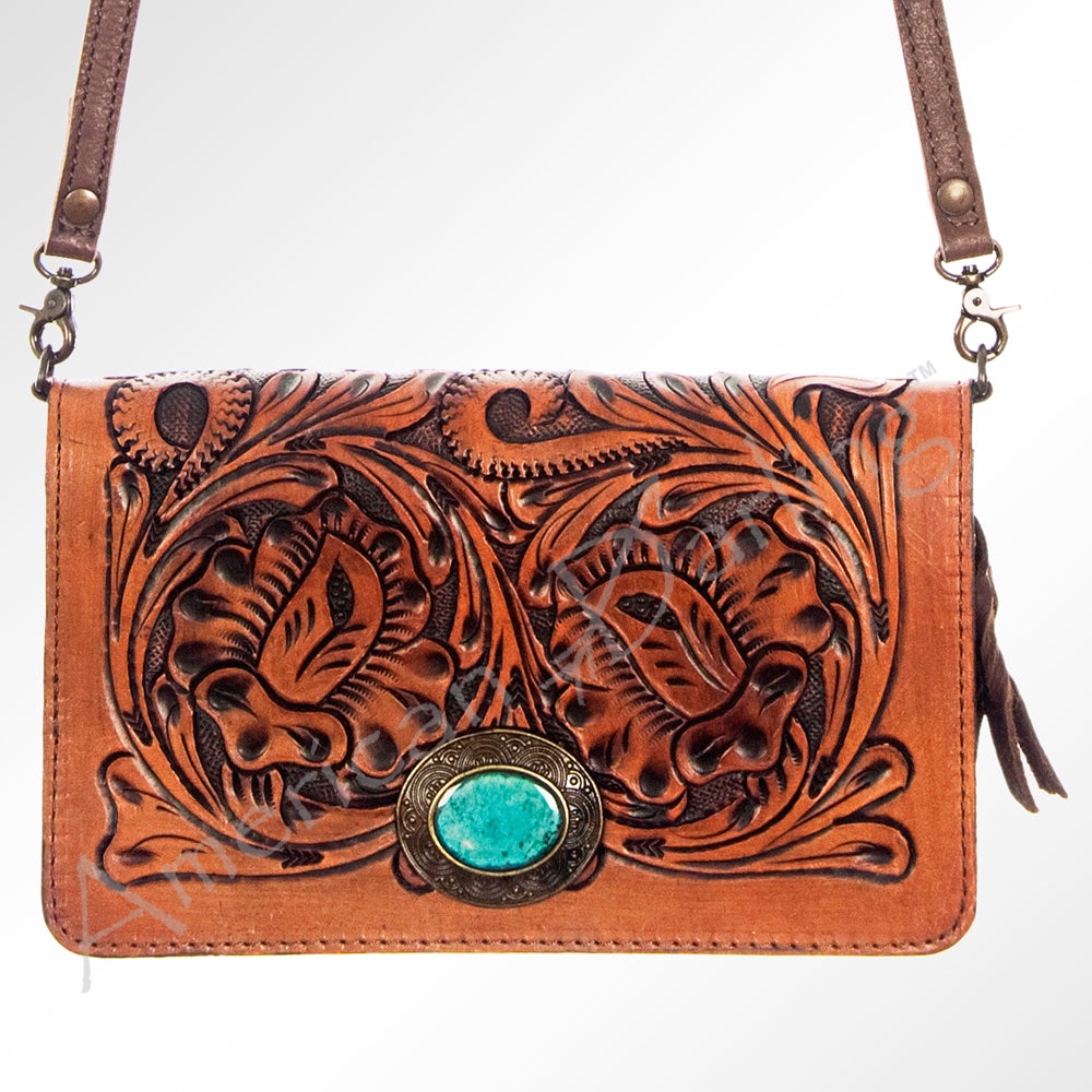 Inlay Eagle Turquoise Messenger Bag 5578 – Western Passion