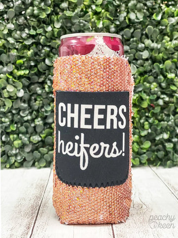 Cheer Heifers Slim Can Cooler