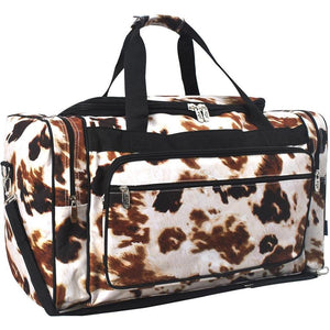 Cow Print Duffle Bag 23"