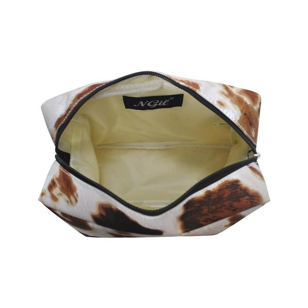 Cow Print Cosmetic Case