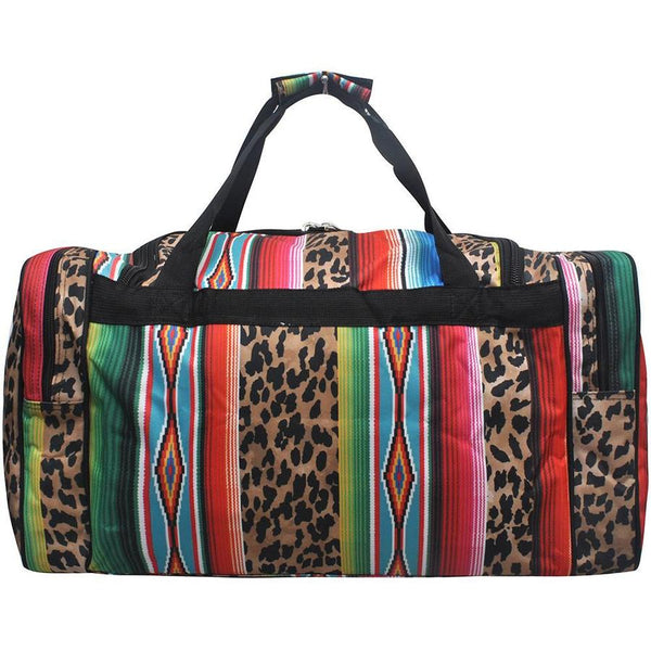 Leopard Serape Duffle Bag 23"