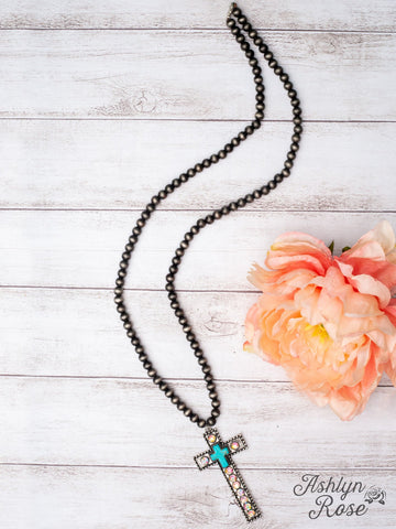 Jesus and Rodeos Turquoise Necklace