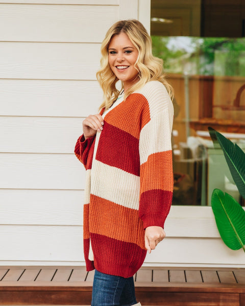 Forever Striped Cardigan
