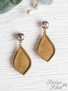 Too Strong to be Dainty Brown Earrings