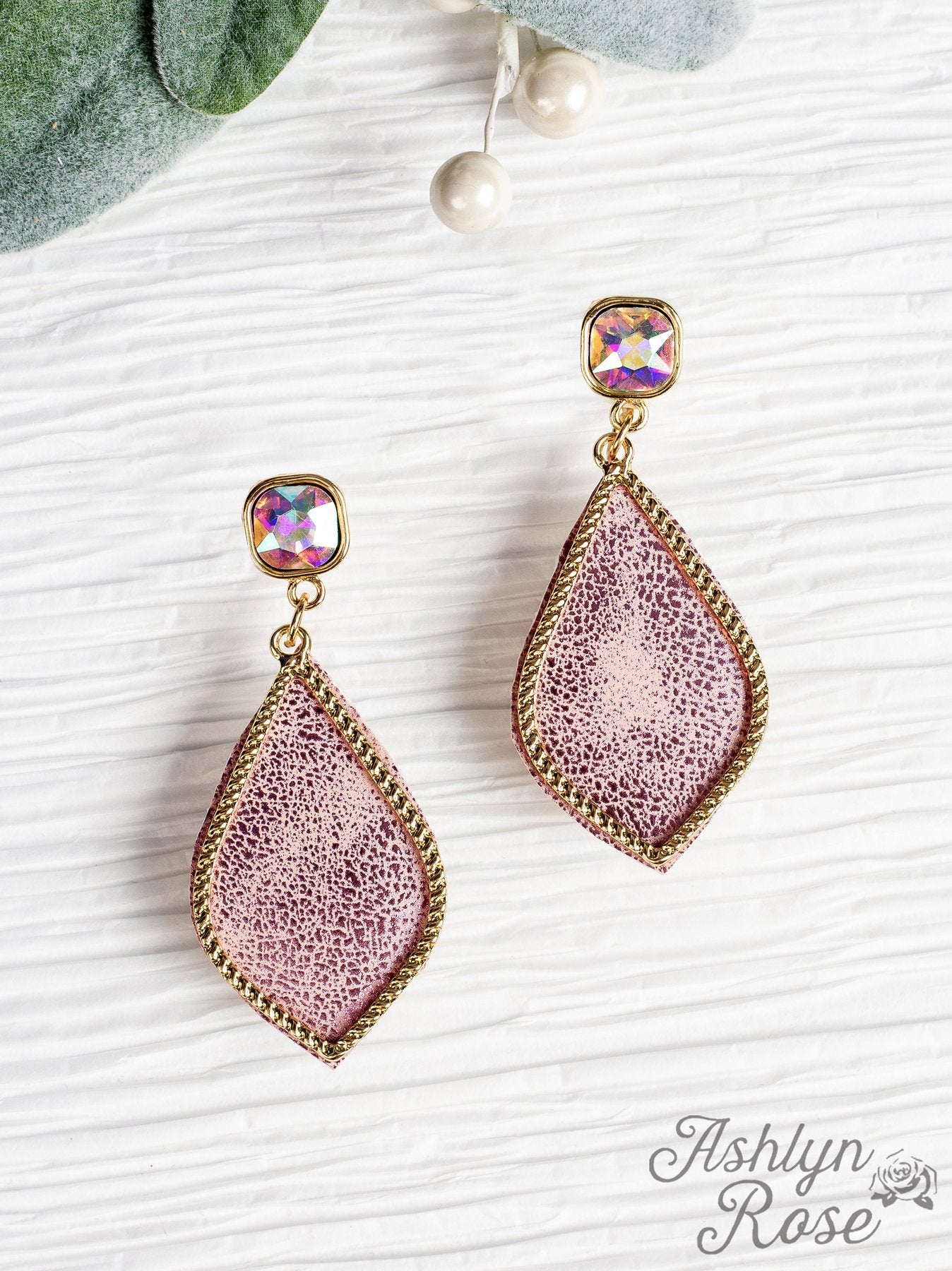 Too Strong to be Dainty Pink Earrings