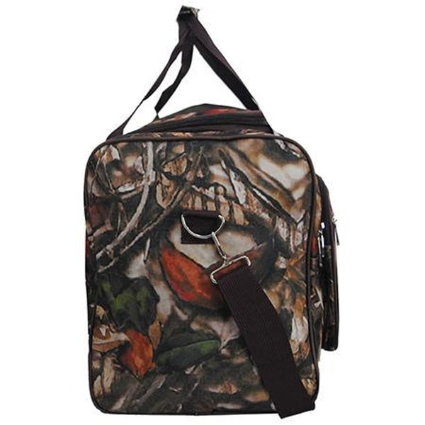Camo 23" Duffle Bag with Brown