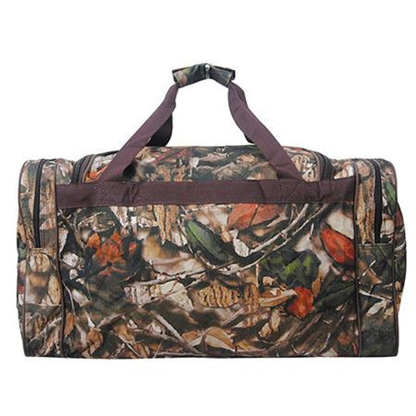 Camo 23" Duffle Bag with Brown