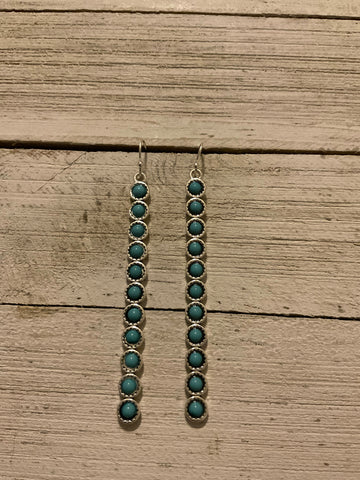 Turquoise Ribbon Falls Earrings