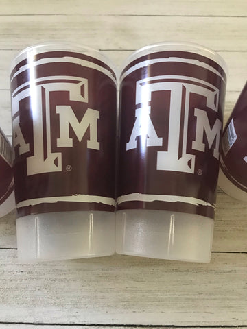 Texas A&M Set of Plastic Cups