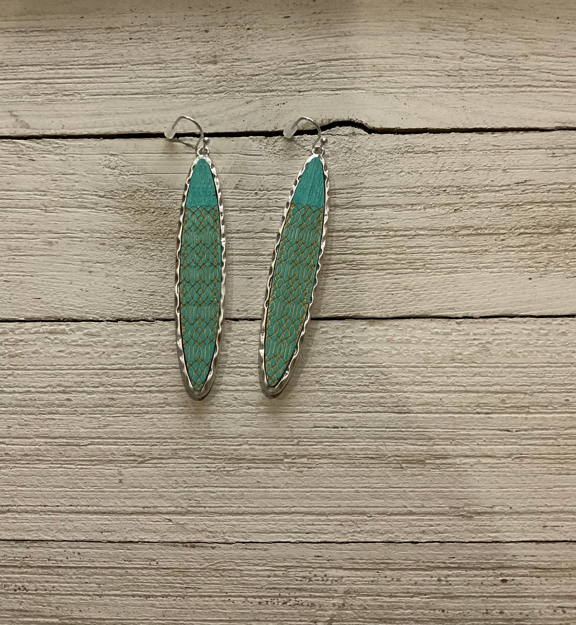 Turquoise and Silver Maggie Earrings