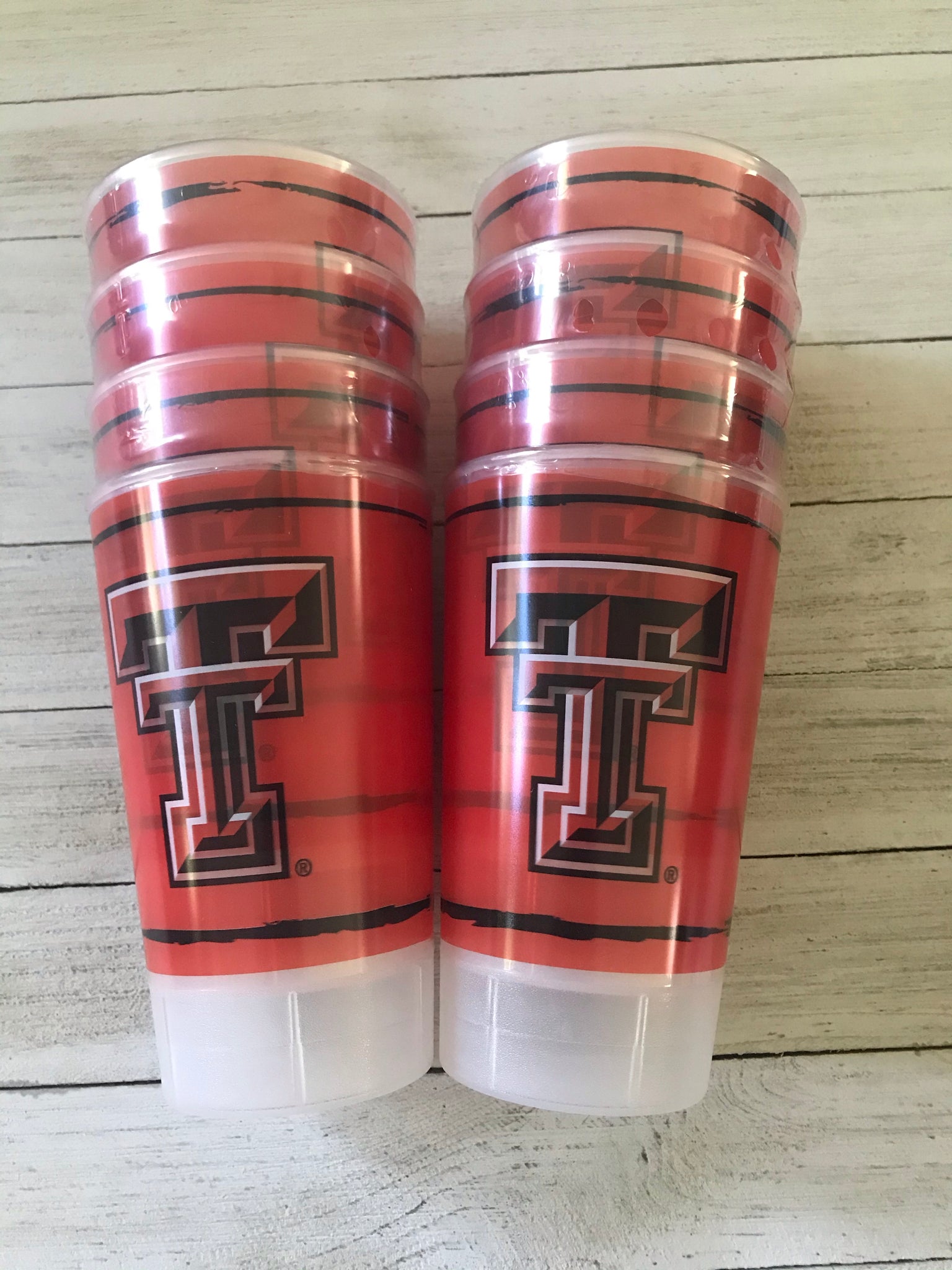 Texas Tech Set of Plastic Cups