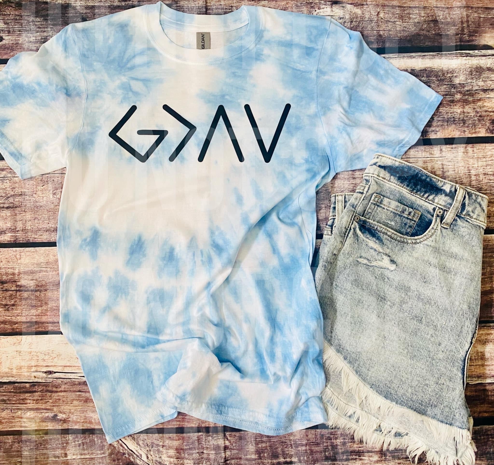 God is Greater Hand Dyed Tee