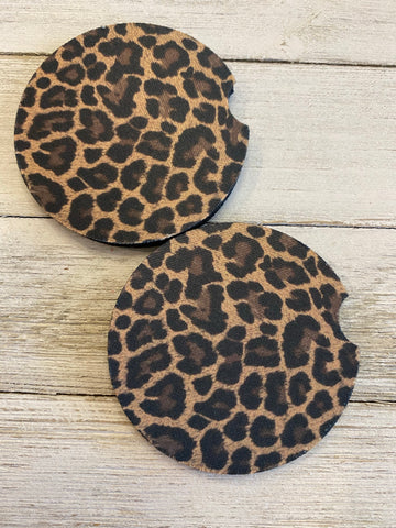 Leopard Car Coasters