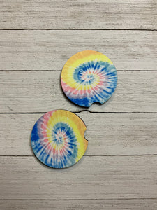 Tie Dye Car Coasters