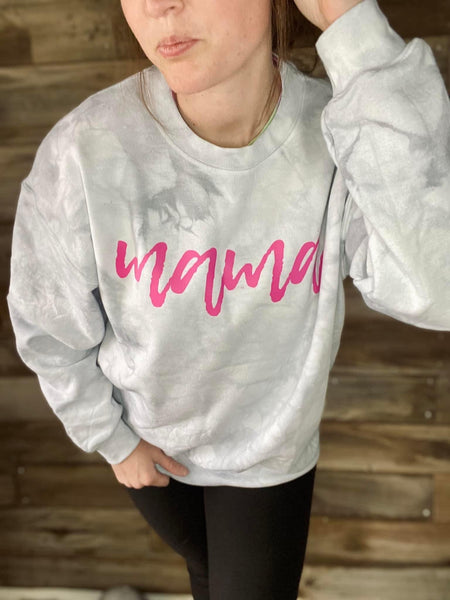 Mama Hand Dyed Crewneck Sweatshirt
