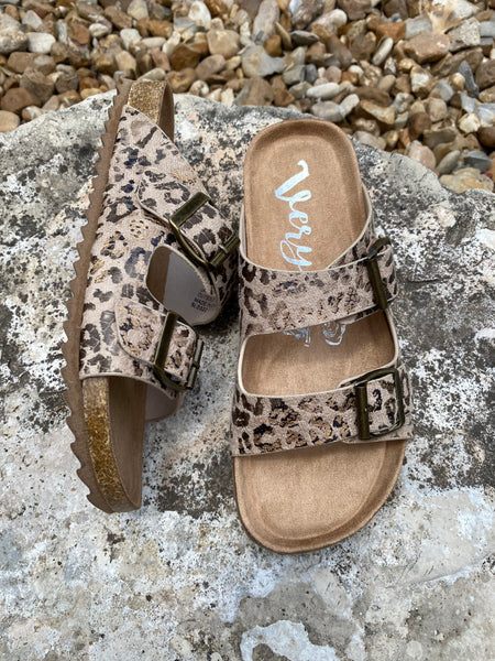 Gypsy Jazz Aries Taupe Leopard Sandals
